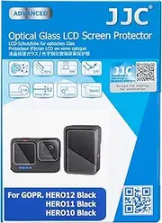 【2-Pack】 JJC Dedicated Tempered Glass LCD Screen Protector Film for GoPro HERO12 HERO 11 HERO 10 Black Camera, 0.3mm Ultra-Thin, 9H Hardness, 2.5D Round Edges