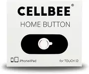 1 x Home Button Touch ID Sticker Suitable for iPhone iPad Home Button Sticker White with Rose Ring 2.0 - Increases for iPhone 6 6s 7 8 Plus SE 2020 iPad Air Mini Tempered Glass