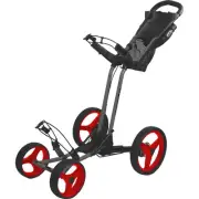 Sun Mountain PX4 Push Cart - Magnetic Grey/Red