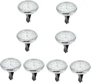 Mobestech 8 Sets Car Luminous Clock Car Dashboard Watch Car Vent Clock Analog Clock for Car Dash Small Car Clock Tiny Car Clocks Car Dashboard Clock Pocket Clock Automatic Glass White