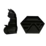 Moon Shelf Cat-Design Crystal Shelf Jewelry Holder Moon-Phase Crystal