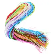 200pcs Braided Cord String Necklaces Colorful Cord Bead Thread Bead String