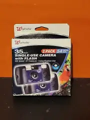 2 Pack 35mm Single Use Camera 54 pics exposures Indoor Outdoor ~ EXP 05/2014