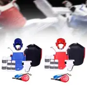 6 Pieces Taekwondo Gear Set Chest Protector Karate Sparring Gear