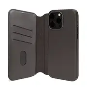 iPhone 15 Plus Compatible Case Cover With Folio Urbain Magnetic Leather Detachable Wallet - Black