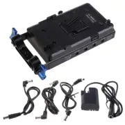 Camcorder V Mount V-Lock Battery Plate for 5D2/5D3/5D4/80D/6D2 DSLR Camera