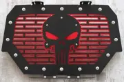 Steel + Red Acrylic Grille SKULL for Polaris RZR 1000 XP 2014-2018 RZR 900 S