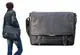 肩背書包大容量可A4資料夾14吋電腦進口防水防刮皮革+防水尼龍布主袋內多層 (2.9折)