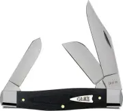 NEW Case Cutlery Stockman Black Micarta Folding Knives