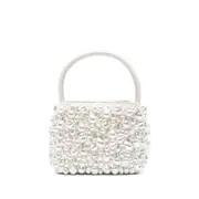 [Cult Gaia] Cult Gaia Solene Pearl-embellished Top Handle Bag ONE SIZE WHITE