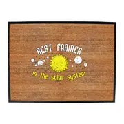 Best Farmer Solar System - Funny Novelty Doormat Man Cave Floor mat