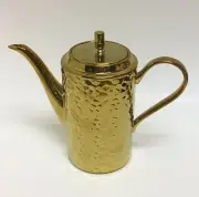 STUDIO METALLIC GOLD TONE BEE HIVE DESIGN PORCELAIN COFFEE,TEA POT,TEAPOT 6 CUPS