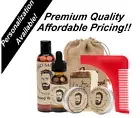 Beard Grooming Kit - Beard Oil - Balm - Wax- Beard Wash- Soap - Shape Comb