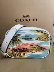 COACH Women’s Mini Jamie Camera Bag Crossbody Purse With Hawaiian Print CK176