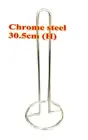 Free Standing Chrome Steel Paper Towel Roll Holder metal Rack Towel Stand 30.5cm