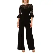 Adrianna Papell Womens Jersey Lace Wide Leg Jumpsuit BHFO 5260