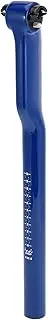 X AUTOHAUX Universal Bike Seat Posts Bike Saddle Post Seat Tube 30.8x400mm 5° Height Adjustable Carbon Fiber Blue 1 Pc