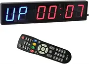 LED Interval Timer Count Down/Up Clock Stopwatch with Remote for Home Gym Fitness 3inch Blue