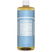 Dr. Bronner's Babies' Pure Castile Liquid Soap - Unscented 946ml