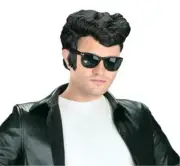 ADULT 50's SLICK GREASER SIDEBURNS GREASE WIG COSTUME FW92700