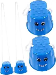 Milisten 4Pcs Interactive Stepper Stilts for Balance Training for Safe and Fun Walking Stilts for and Amusement