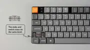 Keychron K5 Max QMK/VIA Wireless Hot-Swappable Red Switch Mechanical Keyboard