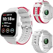 [HUYVMAY] Fashion Smartwatch for Men Women, Alexa Built-in Smart Watch(Make/Answer Call), 2 Watch Bands, 100+ Sports Modes, Sleep/Heart Rate Monitor,IP68 Waterproof 1.8” HD Fitness Watch for iOS Android