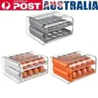 Egg Storage Box Double-Layer Drawer Type 32 Grid Egg Holder for Kitchen Fridge