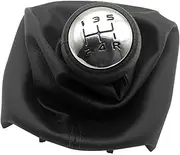 Shift Knob Gear Knob 5 Speed Gear Shift Knob Shifter Boot for Peugeot 307 207 with Gaiter Boot Cover Professional Car Accessories