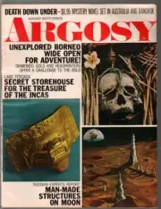 MAG: Argosy 12/1970-skull cover-unexplored Borneo-pulp fiction-FN