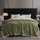Bed Warmth Blanket Double-sided Fluff Blanket for Travel Thickened Machine Color