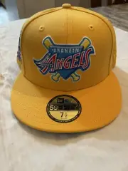 New Era Anaheim Angels 5950 Fitted Hat Wheels Pack 50th Year Side Patch 7 1/2