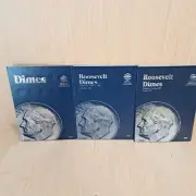 Whitman Roosevelt Dimes Coin Folders 9043, 9029, 9034