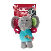GIGWI Plush Friendz Multicolour Elephant Dog Toy- Grey
