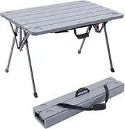Camphor Designs Collapsible Portable Folding Table with Carry Handle & Shoulder Strap for Easy Transport | Outdoor Activities, Camping, Beach, Lawn, Picnic, Tailgating, Patio, RV, Party | 4-6 People