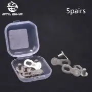 Anti Rust 5 Pairs Aluminum Alloy Bicycle Chain Quick Link Joint Connector