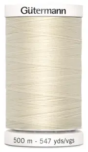 Gutermann 501-22 Sew-All Thread 547yd-Eggshell (5Pk)