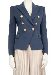 Blue Six Button Blazer