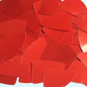 Red Shiny Metallic Fishscale Fin 1.5" Couture Sequin Paillettes