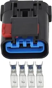 Xiaojiang Store 4 Pin Automotive Plastic Waterproof Sensor Connector Harness Connector with Terminal Plug DJ7046Y-2.8-21 (Size : 10 Sets)