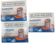 3 Pk of BLACK+DECKER Dustbuster Advanced Clean Replacement Filter HHVKF10