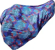 Harrison Howard Stretchy Dressage Saddle Cover Lightweight Breathable Protect Saddle Versatile Cover - Chic Blue