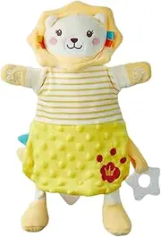 Kids Comforter Lovey | Cartoon Animal Shape Lovey Soother | Birthday Children's Day Nursery Bedding Boys Girls Snuggle Toy Huggable for Stroller, Crib