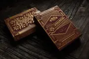 RED Theory11 MONARCHS deck 909 Gold metallic Collector's Bicycle Playing Cards