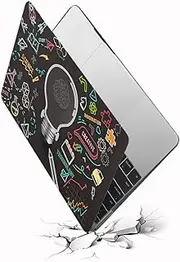 HLAAJJX Hard Shell for MacBook Air 13 inch Case M1 2020 2019 2018 A2337 A2179 A1932,Plastic Matte Frosted Case Protective Cover for MacBook Air 13.3 inch Case,Black Bulb