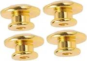 COSMEVIVI 4pcs Metal Guitar Strap Locks Antiskid Locking Buttons for Electric Guitar Bass Ukulele Durable Easy to Install Stylish Design for Secure Attachment