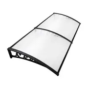Instahut Window Awning Door Canopy 1mx2m Transpare