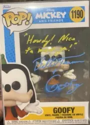 Bill Farmer Signed “Goofy" #1190 Funko Pop! Vinyl Figure