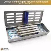 Dental Composite Amalgam Filling Ball Burnisher Heidmann Spatula + Cassette
