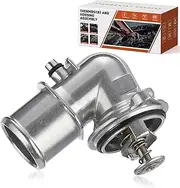 902-3040 Upgrade Aluminium Coolant Thermostat Housing Assembly Fit for Ram 1500 2014-2022 Fit for Jeep 2021-2022 Gladiator 2014-2021 Grand Cherokee 2020-2022 Wrangler 3.0L Replace 68253514AA